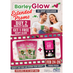 2 BARLEY GLOW  free 1 Keopi Glow