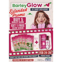 5 BARLEY GLOW  free 1 IG Serum