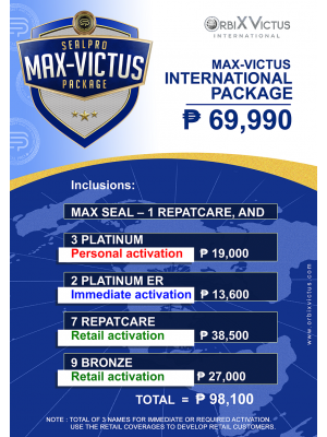 SEAL PRO MAX-VICTUS INTL. PACKAGE